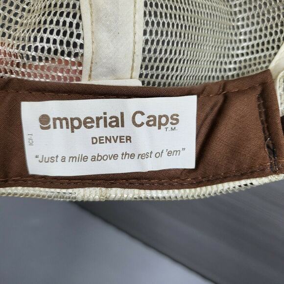 Vtg George Killians Irish Red Beer Corduroy Mesh Snapback Trucker Hat Imperial - Picture 3 of 12